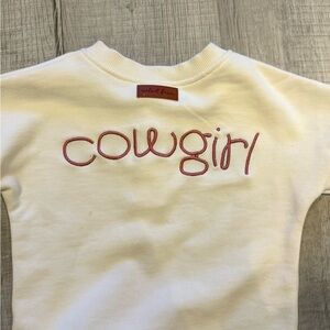 Velvet Fawn button top/shacket with embroidery - cowgirl. Size 4t